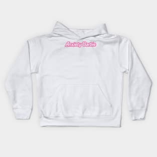 anxiety barbie Kids Hoodie